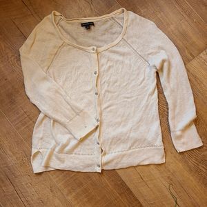 AE sz L off white cardigan